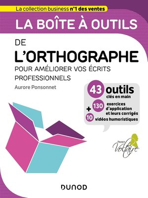 cover image of La boîte à outils de l'orthographe